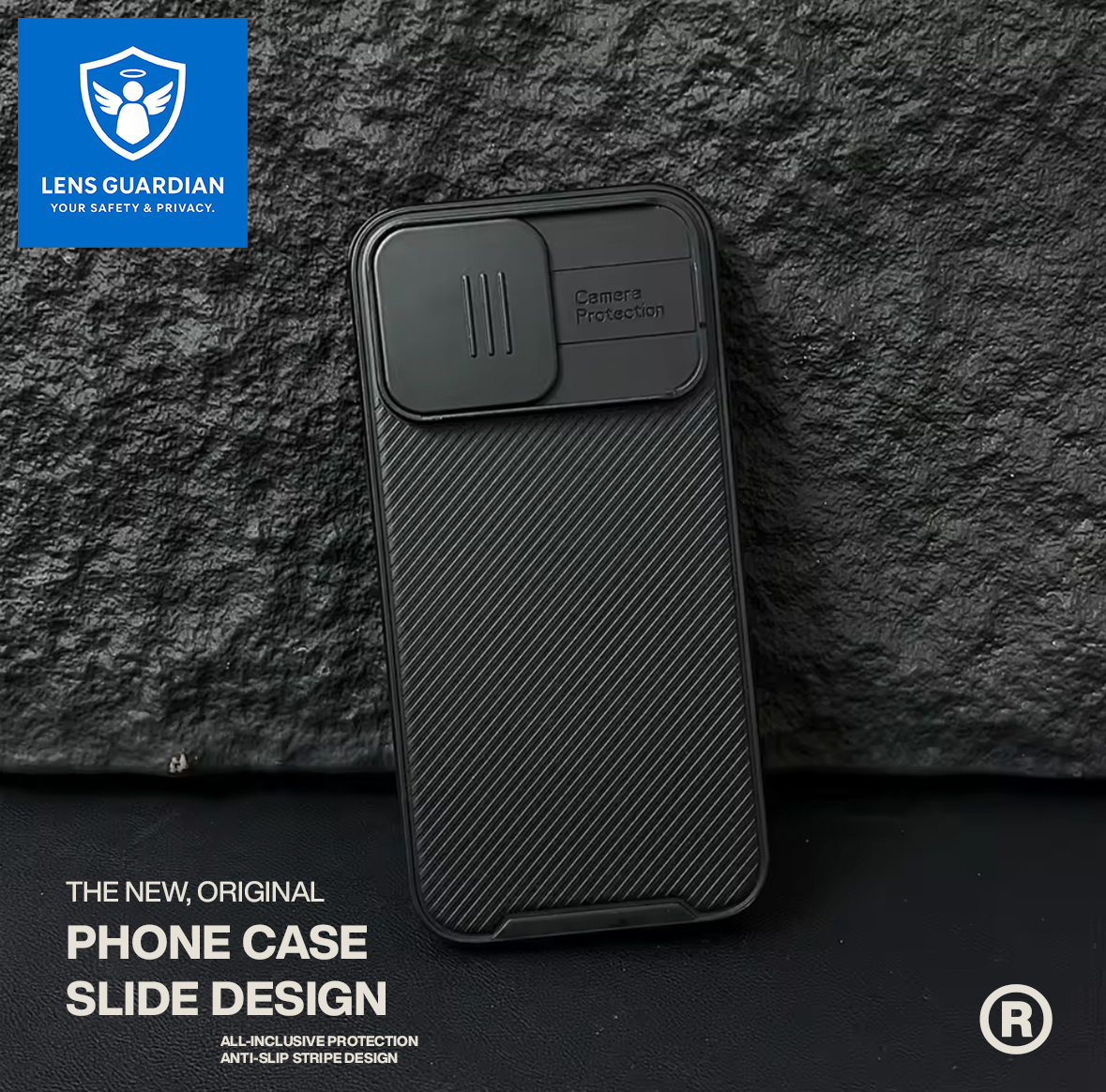 Lens Guardian™ Rear Camera Slide Cover iPhone® Case