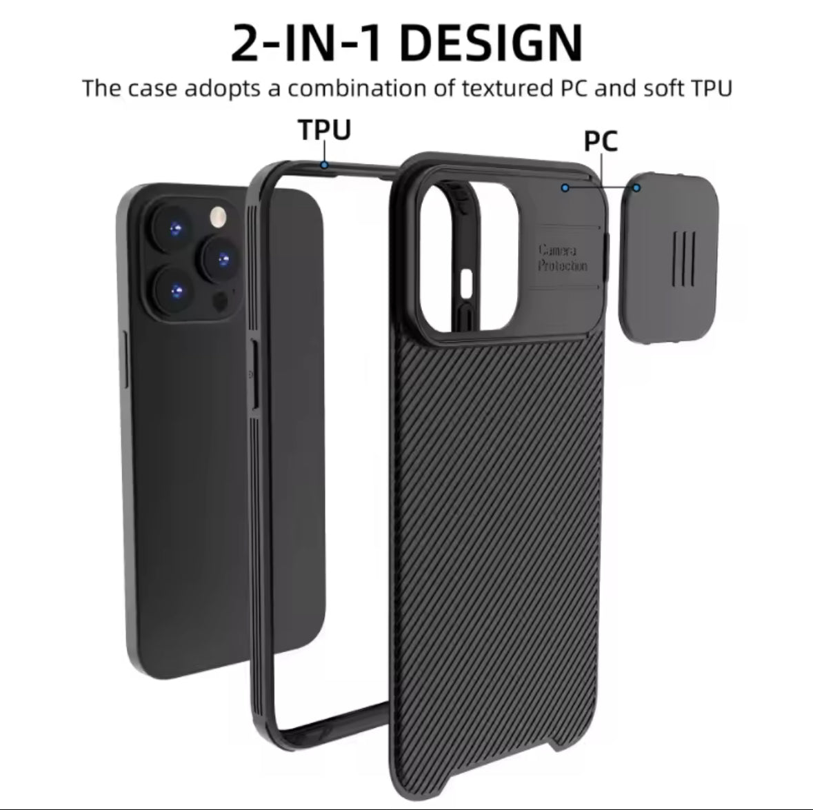 Lens Guardian™ Rear Camera Slide Cover iPhone® Case
