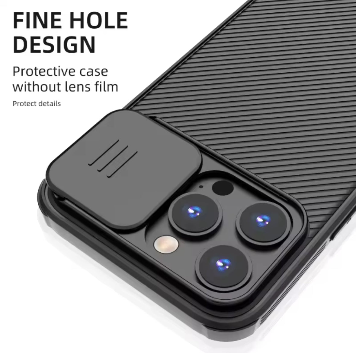 Lens Guardian™ Rear Camera Slide Cover iPhone® Case